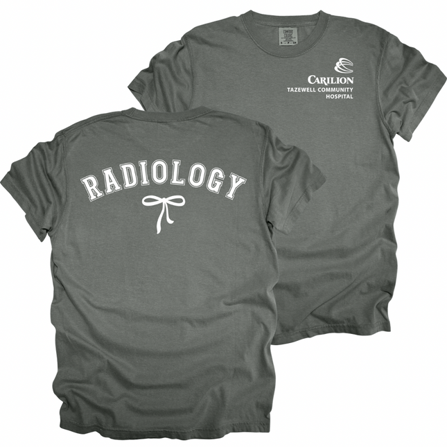 Carilion Clinic Radiology with Bow - Comfort Colors T-Shirt