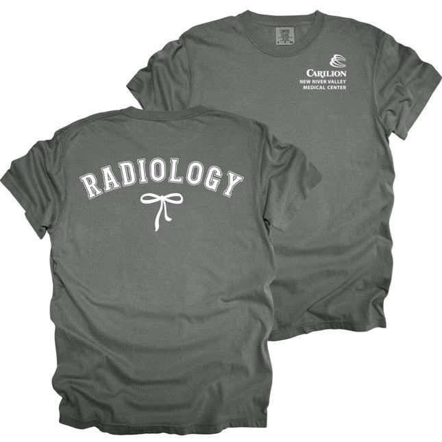 Carilion Clinic Radiology with Bow - Comfort Colors T-Shirt