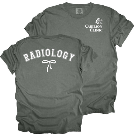 Carilion Clinic Radiology with Bow - Comfort Colors T-Shirt