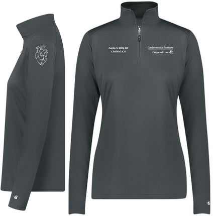 Carilion Clinic Cardiovascular Badger Sport Women's Quarter Zip