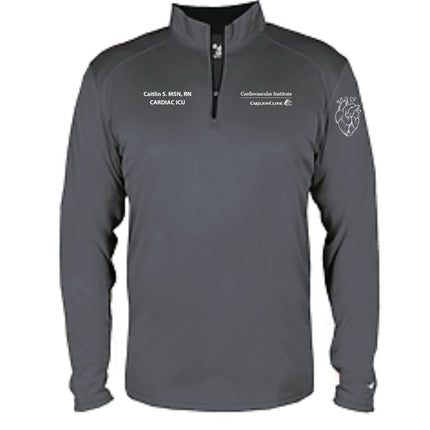 Carilion Clinic Cardiovascular Men's Badger Sport Quarter Zip