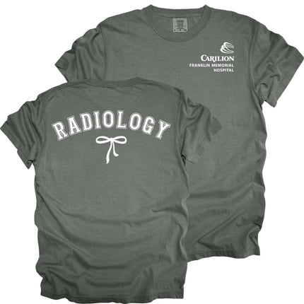 Carilion Clinic Radiology with Bow - Comfort Colors T-Shirt