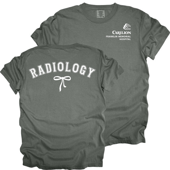 Carilion Clinic Radiology with Bow - Comfort Colors T-Shirt
