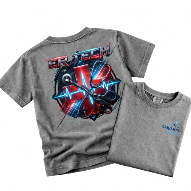 Carilion Clinic ER Tech 4  - Comfort Colors Apparel