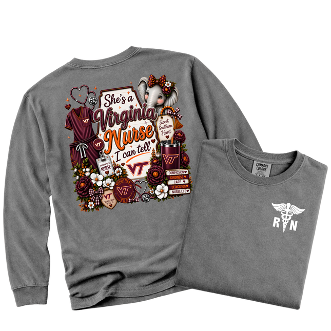 VT Nurse  - Comfort Colors Apparel