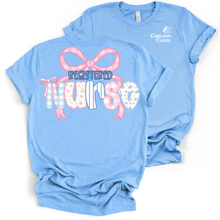 Carilion Clinic Preppy Nurse per Department - Bella and Canvas - T-Shirt