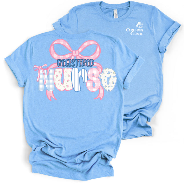Carilion Clinic Preppy Nurse per Department - Bella and Canvas - T-Shirt