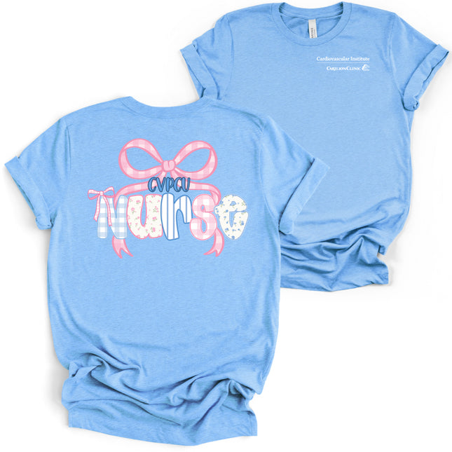 Carilion Clinic Preppy Nurse per Department - Bella and Canvas - T-Shirt