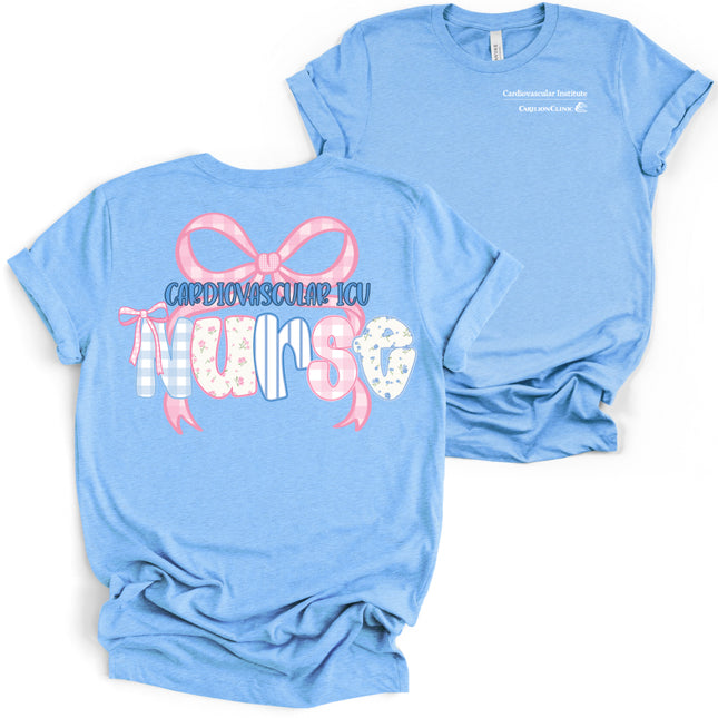 Carilion Clinic Preppy Nurse per Department - Bella and Canvas - T-Shirt