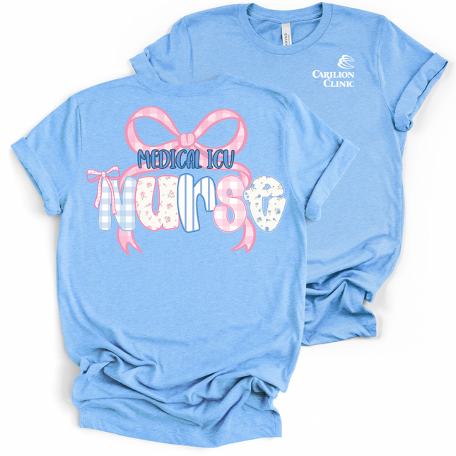 Carilion Clinic Preppy Nurse per Department - Bella and Canvas - T-Shirt