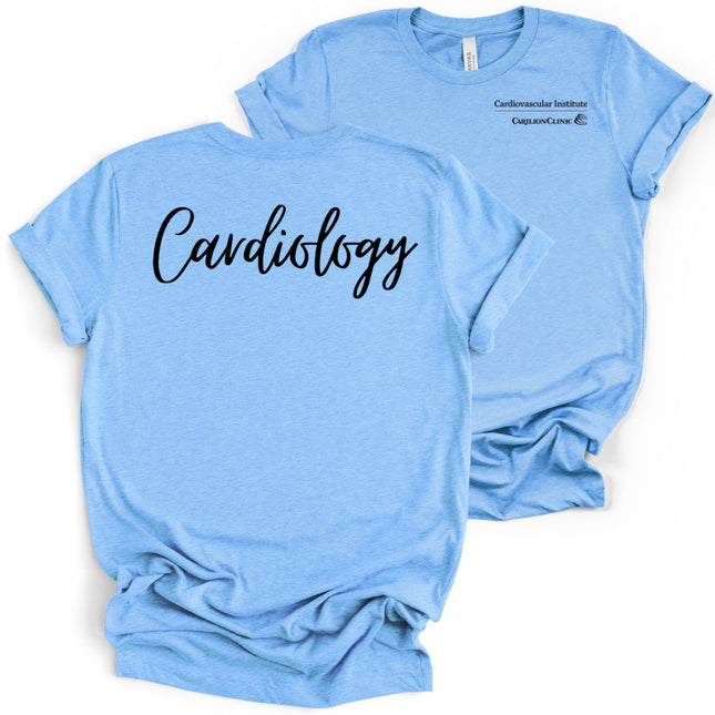 Carilion Clinic Cardiology Cursive Bella and Canvas - T-Shirt