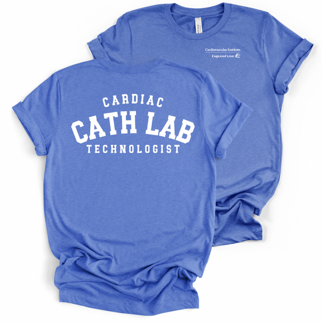 Carilion Clinic Cath Lab with Titles - Bella and Canvas - T-Shirt