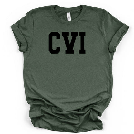 Carilion Clinic CVI on Front Bella and Canvas - T-Shirt and Long Sleeve