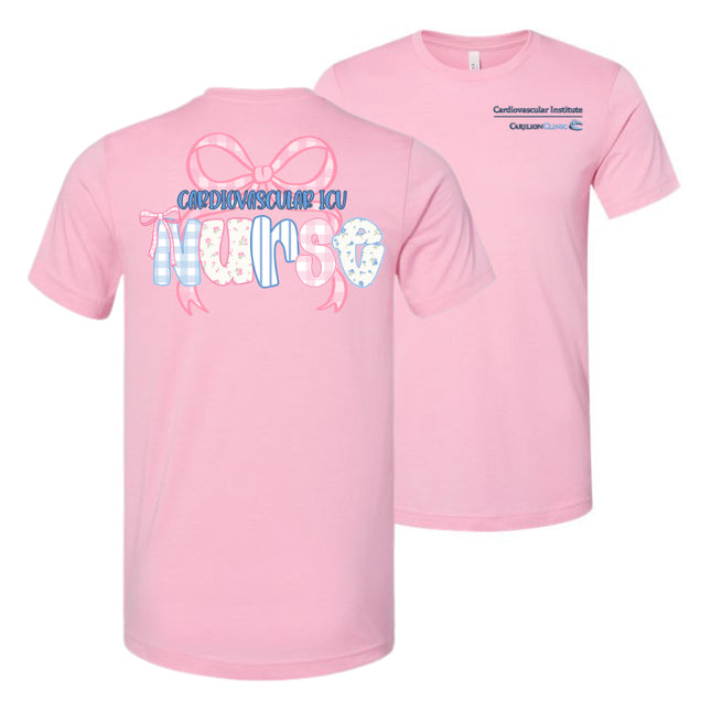 Carilion Clinic Preppy Nurse per Department - Bella and Canvas - T-Shirt