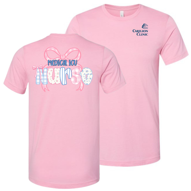 Carilion Clinic Preppy Nurse per Department - Bella and Canvas - T-Shirt
