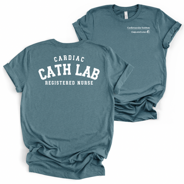 Carilion Clinic Cath Lab with Titles - Bella and Canvas - T-Shirt