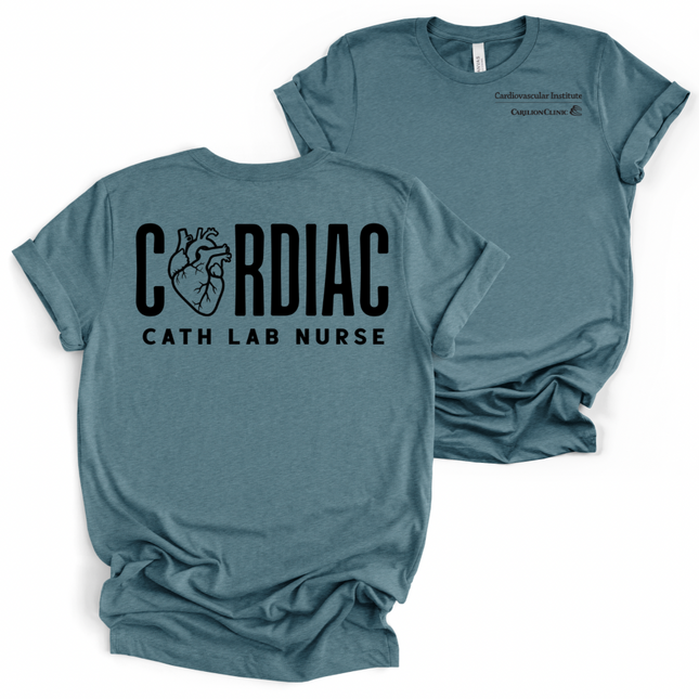 Carilion Clinic Cath Lab with Titles - Bella and Canvas - T-Shirt