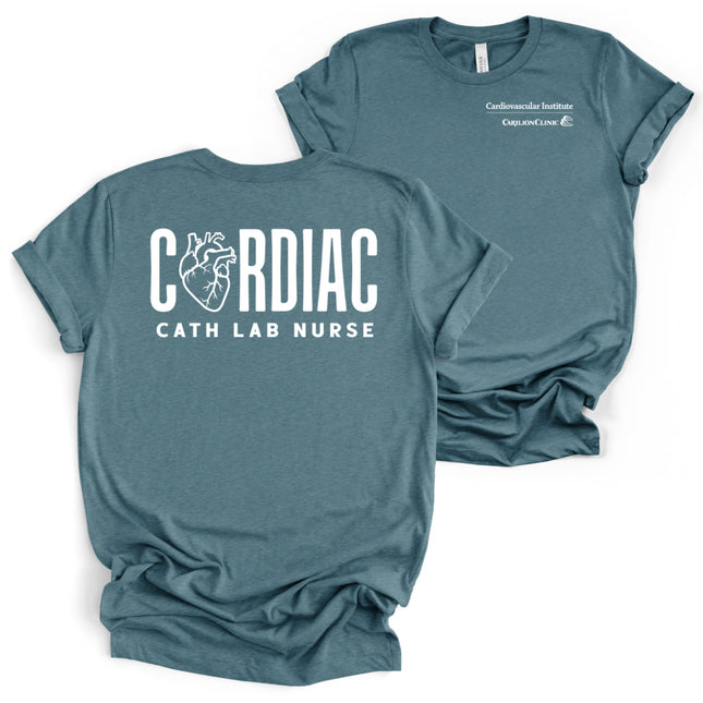 Carilion Clinic Cath Lab with Titles - Bella and Canvas - T-Shirt