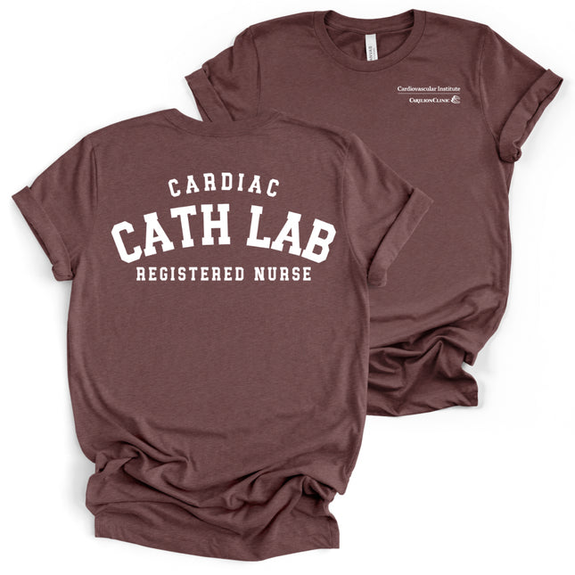 Carilion Clinic Cath Lab with Titles - Bella and Canvas - T-Shirt