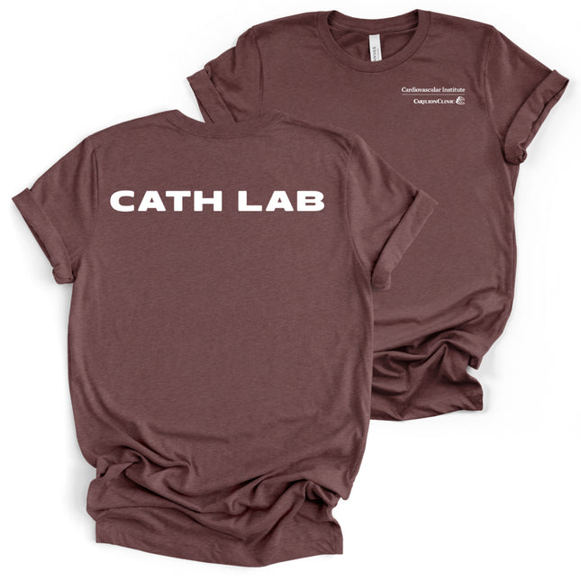 Carilion Clinic Cath Lab with Titles - Bella and Canvas - T-Shirt