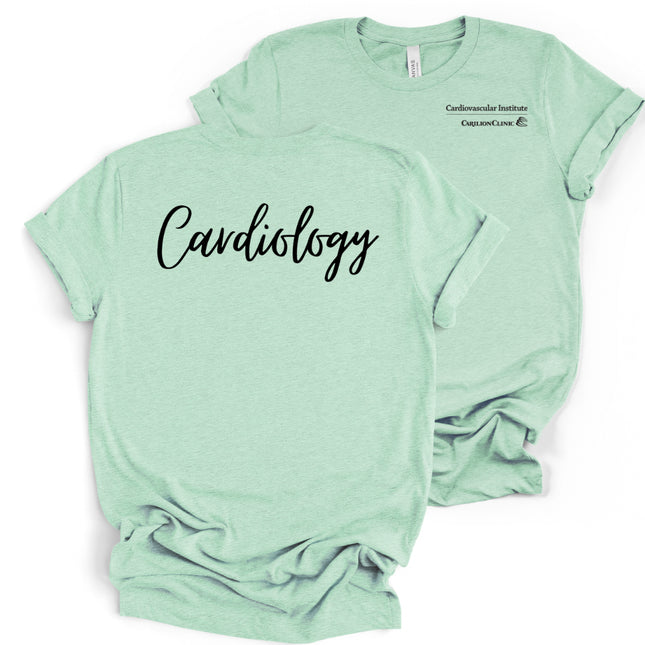 Carilion Clinic Cardiology Cursive Bella and Canvas - T-Shirt