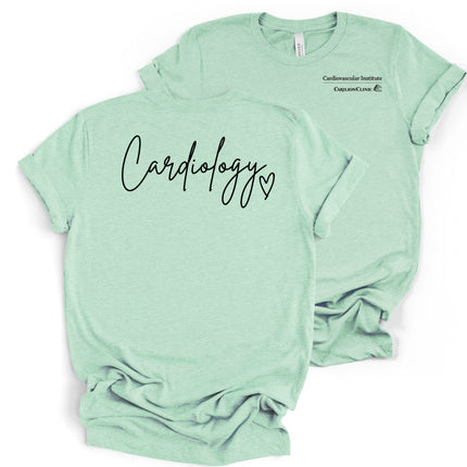 Carilion Clinic Cardiology with Heart - Bella and Canvas T-Shirt