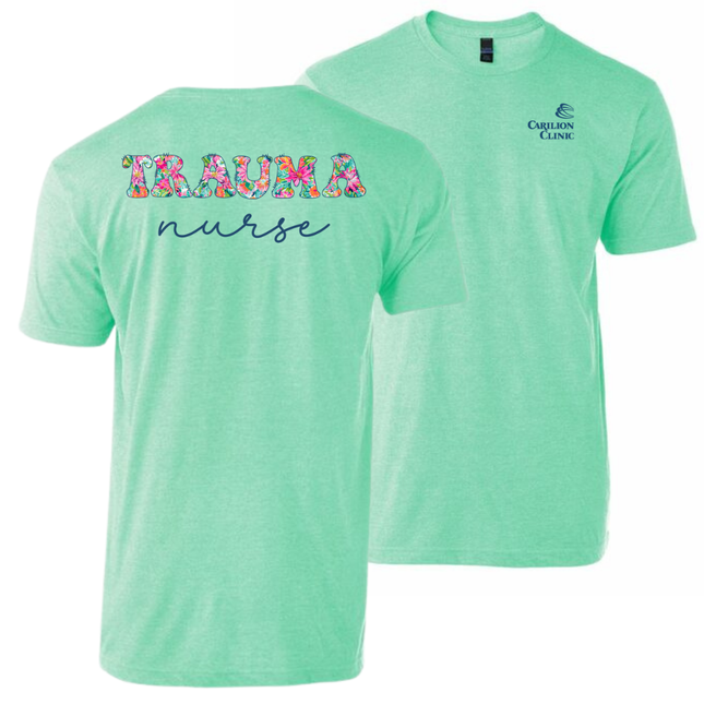 Carilion Clinic - Wish You Were In Hawaii Nurse - Tultex T-Shirt