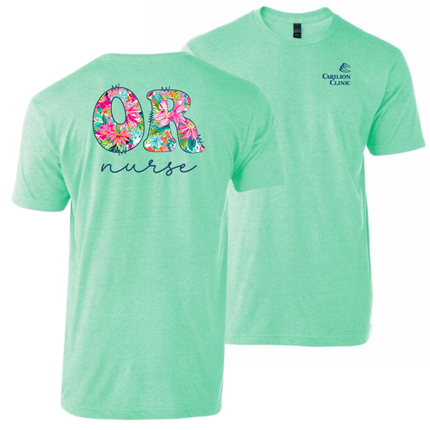 Carilion Clinic - Wish You Were In Hawaii Nurse - Tultex T-Shirt