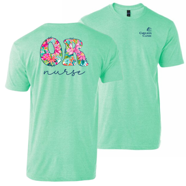 Carilion Clinic - Wish You Were In Hawaii Nurse - Tultex T-Shirt