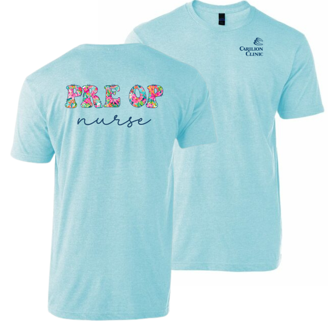 Carilion Clinic - Wish You Were In Hawaii Nurse - Tultex T-Shirt
