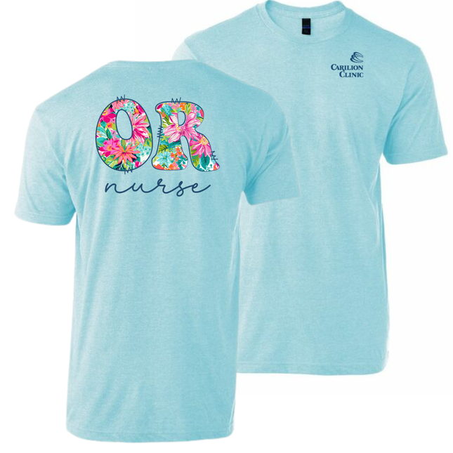 Carilion Clinic - Wish You Were In Hawaii Nurse - Tultex T-Shirt