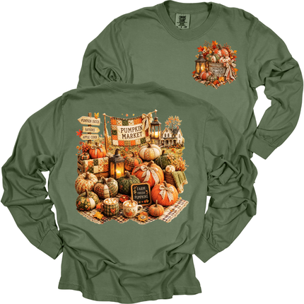 Pumpkin Market - Comfort Colors Long Sleeve