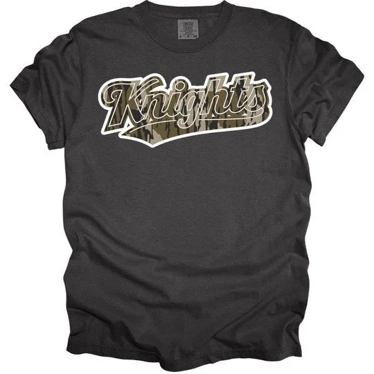 Camo Knight Retro Font - Comfort Colors T-Shirt
