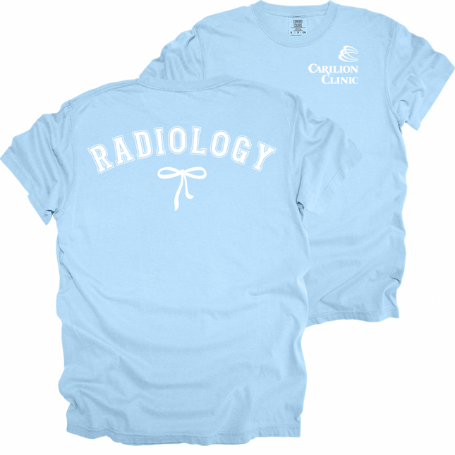 Carilion Clinic Radiology with Bow - Comfort Colors T-Shirt