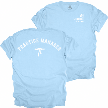 Carilion Clinic Practice Manager Bow - Comfort Colors T-Shirt