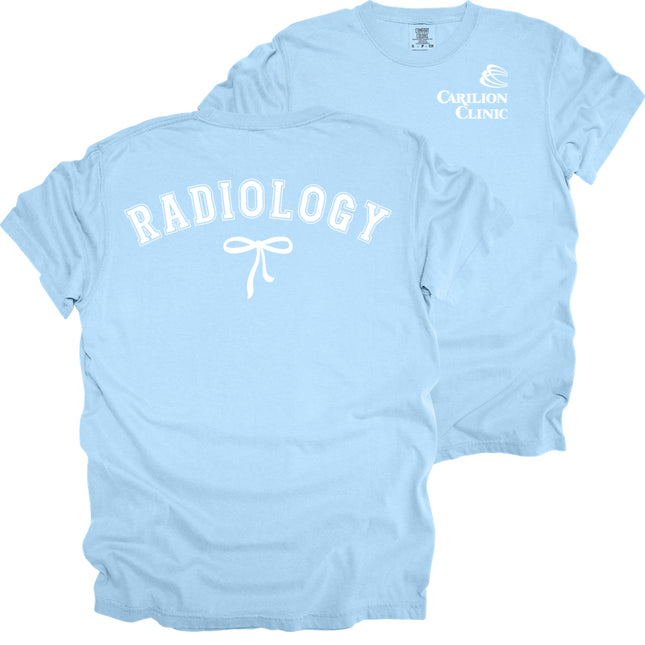 Carilion Clinic Radiology with Bow - Comfort Colors T-Shirt