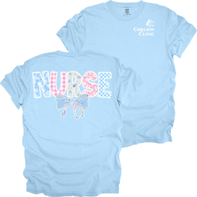 Carilion Clinic Pastel Pattern Nurse - Comfort Colors