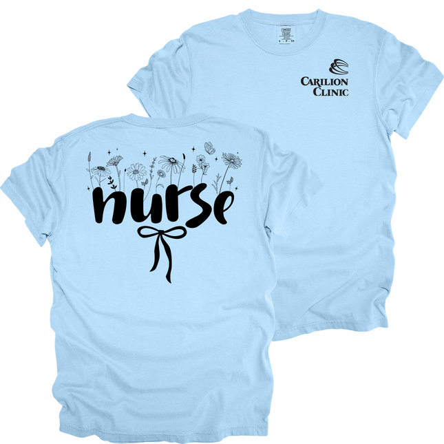 Carilion Clinic Wildflower Nurse - Comfort Colors T-Shirt