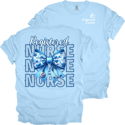 Carilion Clinic Nurse with Blue Bow