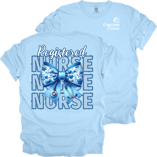 Carilion Clinic Nurse with Blue Bow