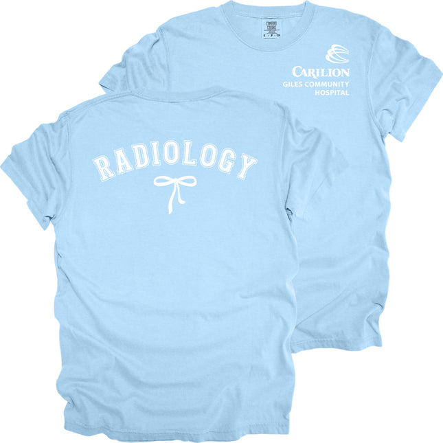 Carilion Clinic Radiology with Bow - Comfort Colors T-Shirt