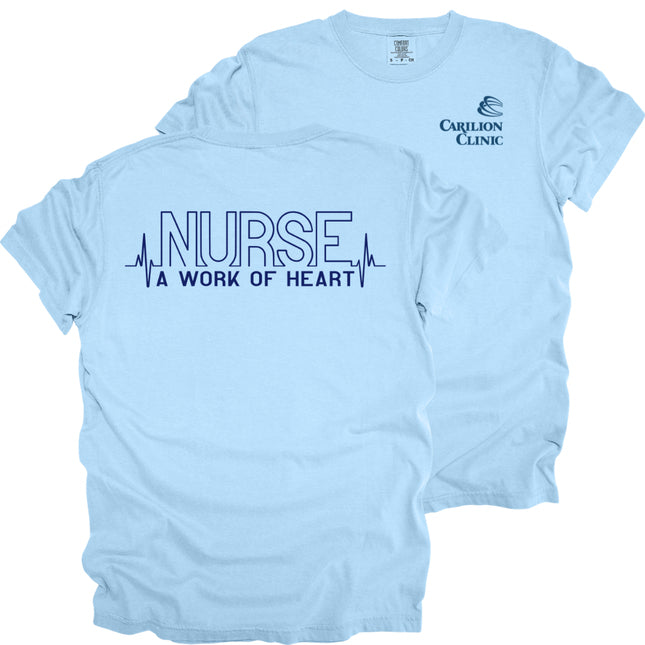 Carilion Clinic Nurse Heartbeat - Comfort Colors T-Shirt