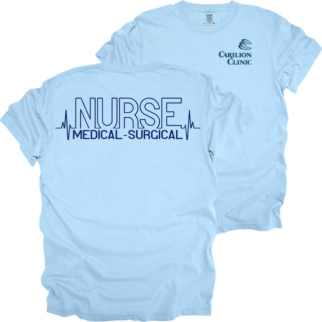 Carilion Clinic Nurse Heartbeat - Comfort Colors T-Shirt