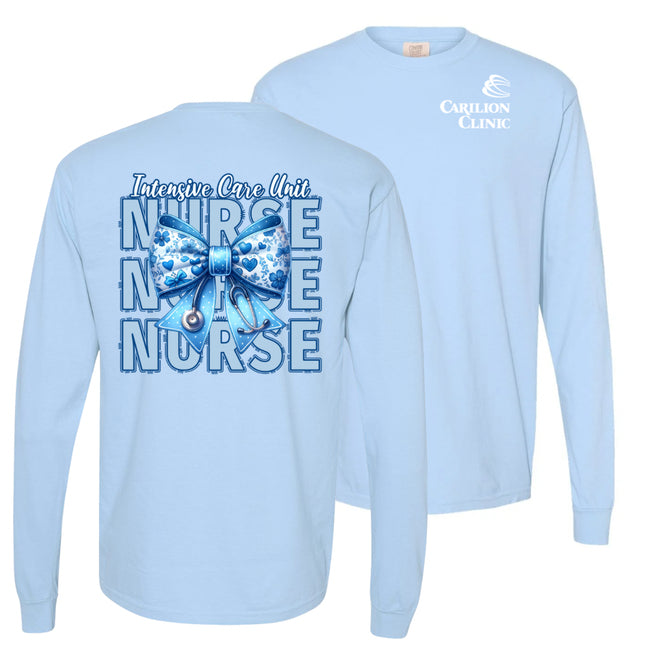 Carilion Clinic Nurse with Blue Bow