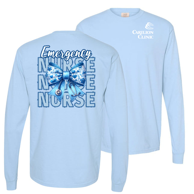 Carilion Clinic Nurse with Blue Bow