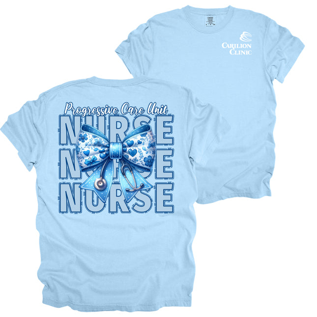 Carilion Clinic Nurse with Blue Bow