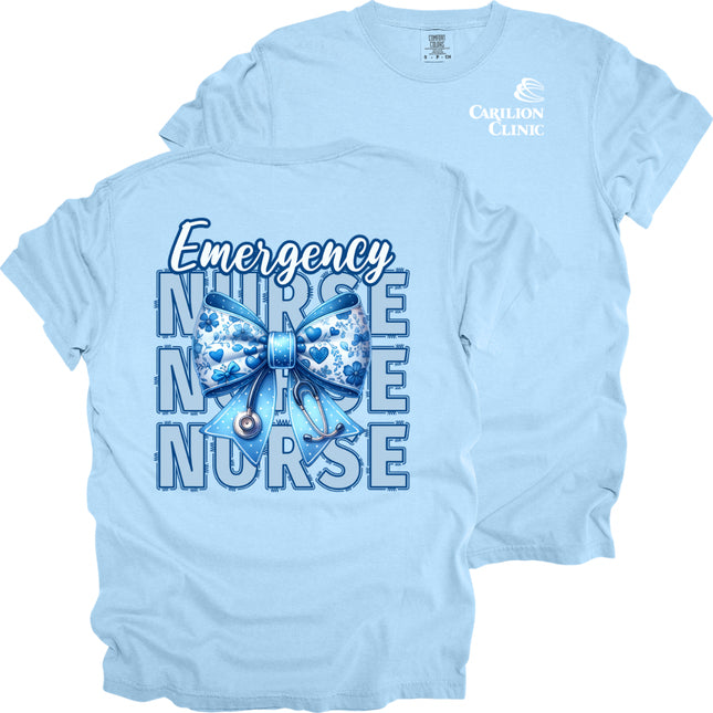Carilion Clinic Nurse with Blue Bow