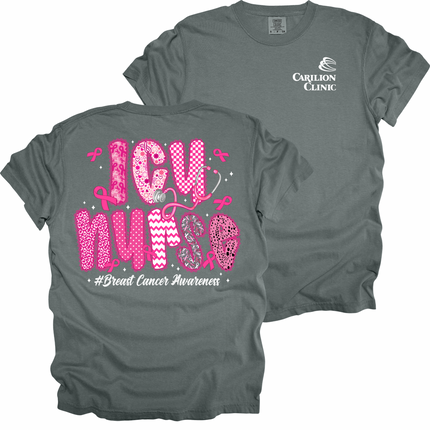 Carilion Clinic  Breast Cancer Lace per Title - Comfort Colors T-Shirt