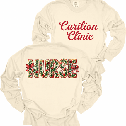 Carilion Clinic Holly Nurse - Comfort Colors and Tultex Apparel