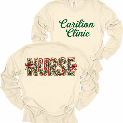 Carilion Clinic Holly Nurse - Comfort Colors and Tultex Apparel